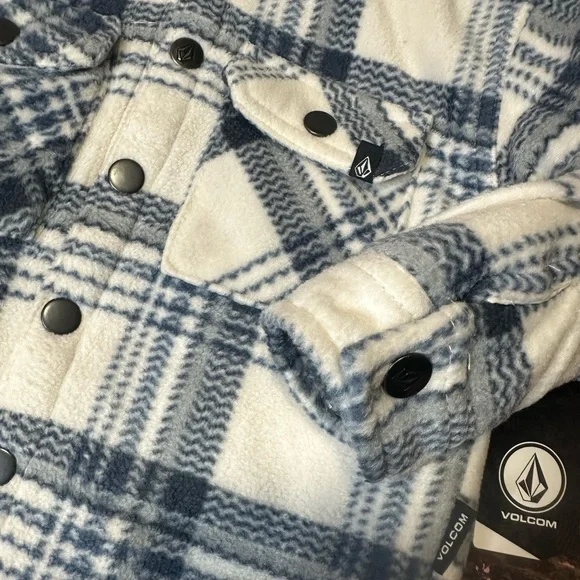 VOLCOM plaid flannel Toddler coat sz 2T - NWT - Picture 3 of 8